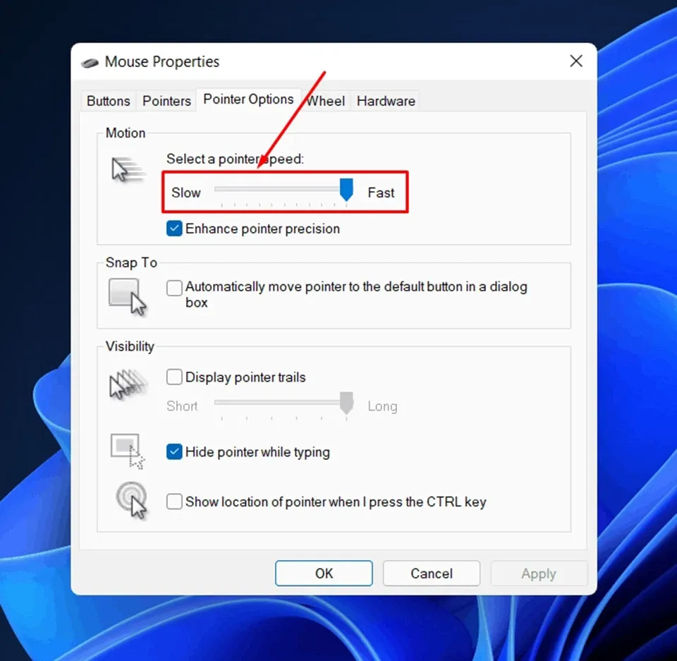 Đừng quên cập nhật hai cách chỉnh tốc độ chuột trong Windows 11 siêu đơn giản này