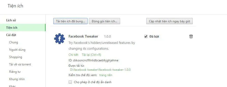 Facebook Tweaker – Mở những tính năng ẩn để lướt Facebook càng thêm thú vị