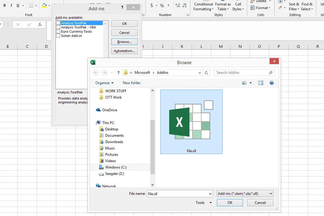 File XLL là gì? Những đặc điểm và cách mở tệp XLL trên Excel