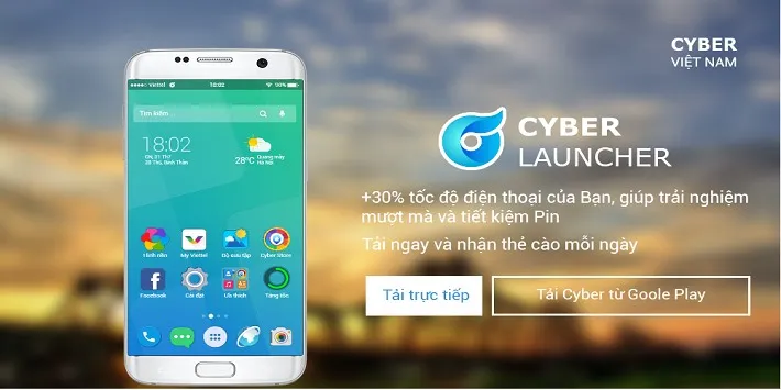 Giao diện thuần Việt Cyber Laucher: mượt, đẹp và cực nhiều tính năng hay