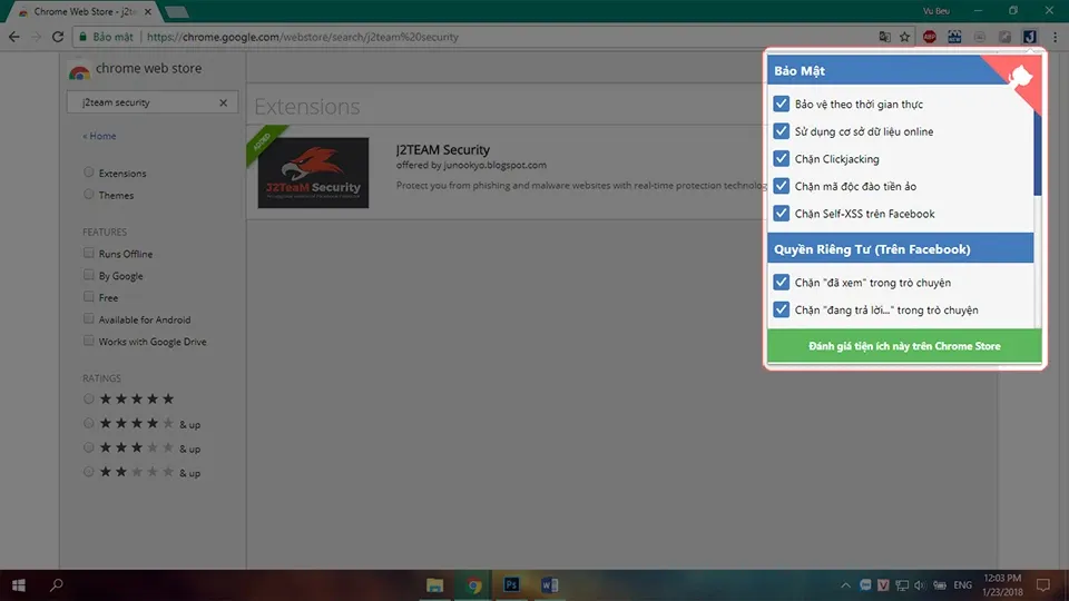 Giới thiệu J2TEAM Security: Tiện ích bảo mật cần thiết trên Google Chrome!