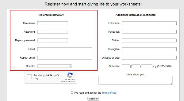 Giới thiệu và hướng dẫn chi tiết nhất về cách dùng Liveworksheet