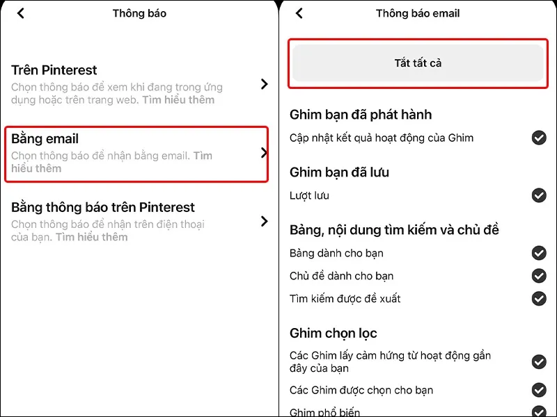 Giúp bạn ngừng nhận email từ Pinterest siêu đơn giản