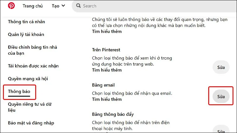 Giúp bạn ngừng nhận email từ Pinterest siêu đơn giản