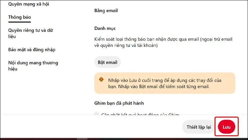 Giúp bạn ngừng nhận email từ Pinterest siêu đơn giản