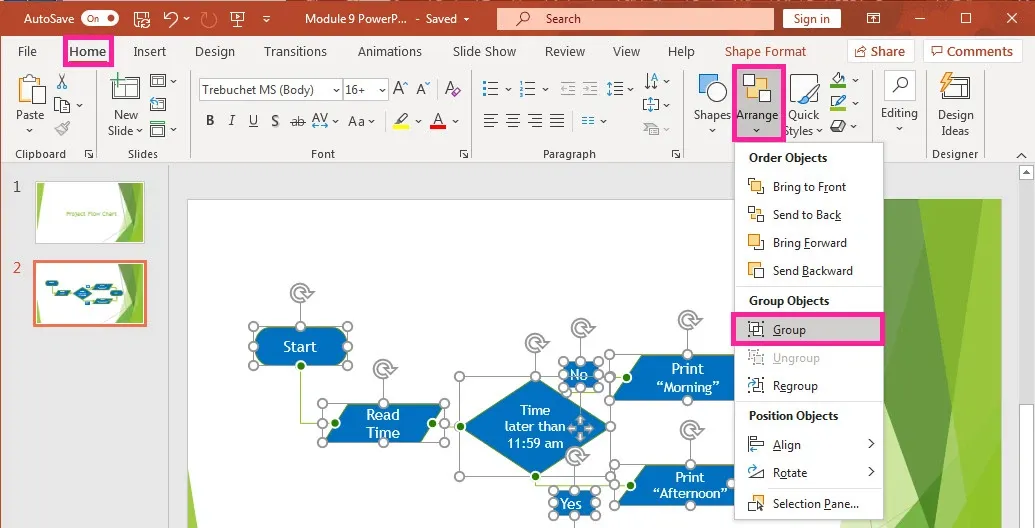 Group trong PowerPoint là gì và cách sử dụng Group trong PowerPoint cực dễ