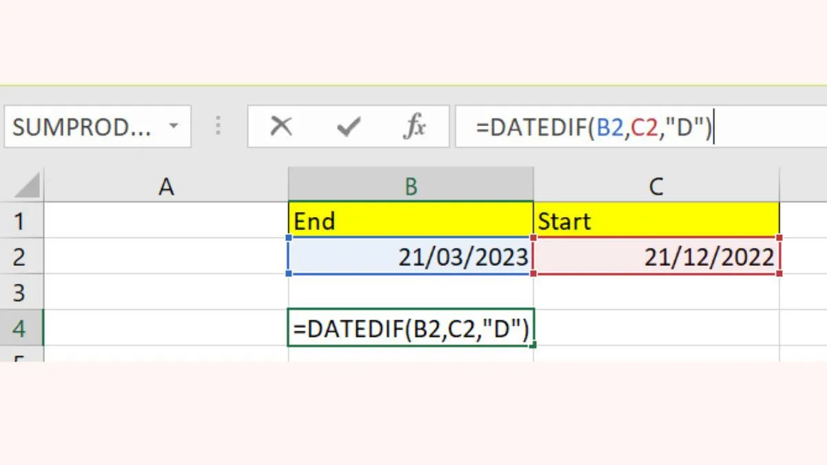 Hàm DATEDIF trong Google Sheet và những cách tính siêu hữu ích mà bạn không nên bỏ qua