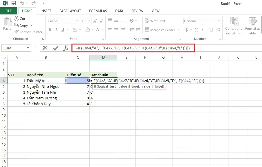 Hàm IF trong Excel là gì? Hướng dẫn chi tiết cách sử dụng hàm IF