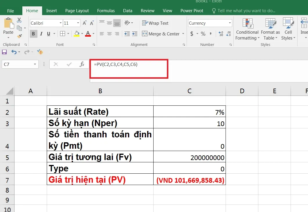 Hàm PV là gì? Một số ví dụ minh họa cách sử dụng hàm tính giá trị hiện hành dễ hiểu nhất