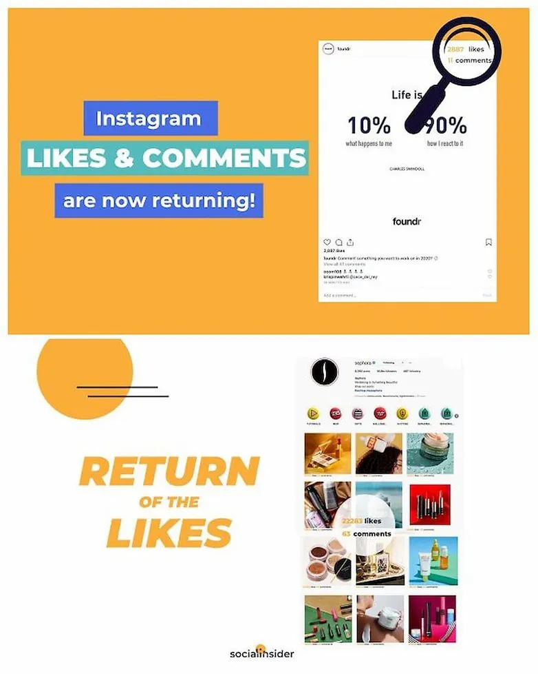 Hiển thị số like của Instagram chỉ trong tích tắc