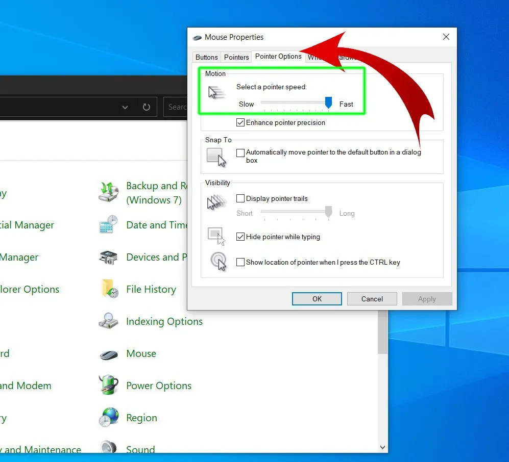 Hướng dẫn 2 cách chỉnh tốc độ chuột Windows 10 nhanh nhất