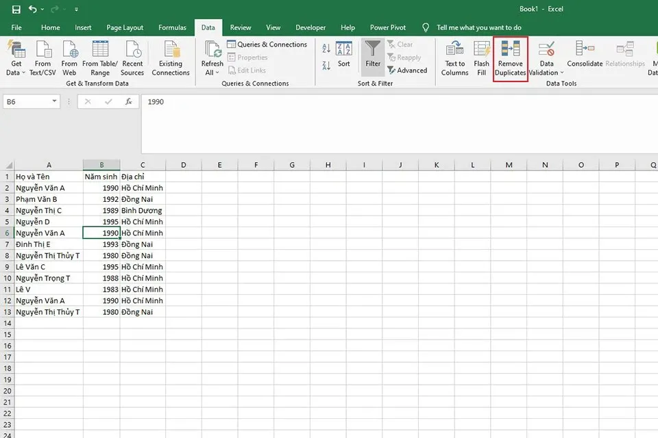 Hướng dẫn bạn 5 cách lọc dữ liệu trùng nhau trong Excel cực kỳ đơn giản và nhanh chóng