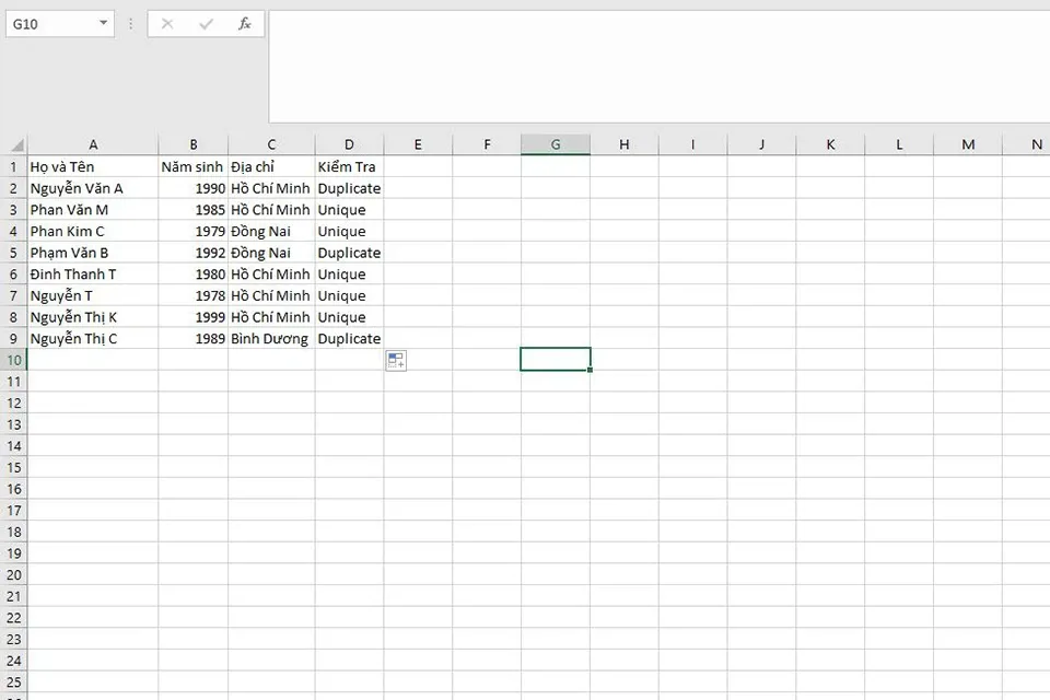 Hướng dẫn bạn 5 cách lọc dữ liệu trùng nhau trong Excel cực kỳ đơn giản và nhanh chóng