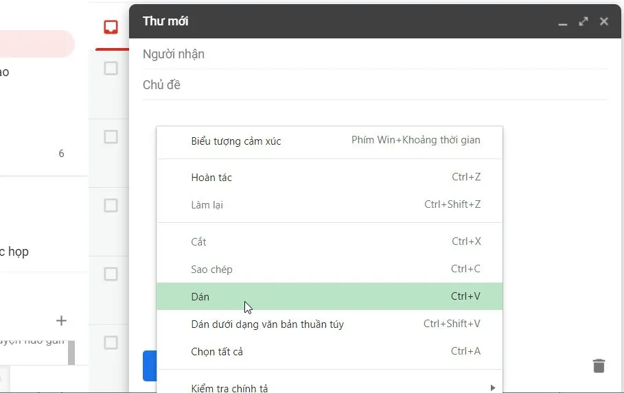 Hướng dẫn bạn cách chèn bảng dữ liệu vào thư Gmail