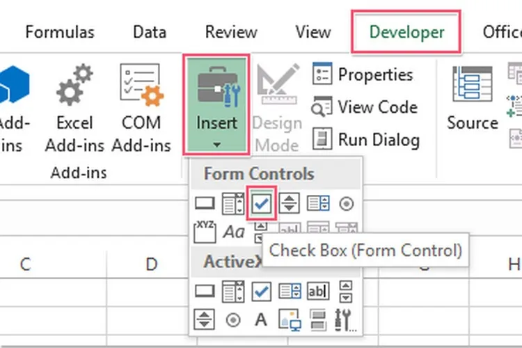 Hướng dẫn bạn cách chèn checkbox trong Excel