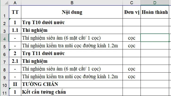 Hướng dẫn bạn cách chèn checkbox trong Excel