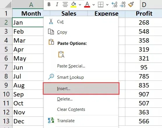 Hướng dẫn bạn cách chèn thêm cột mới trong Excel