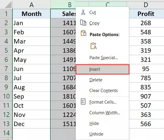 Hướng dẫn bạn cách chèn thêm cột mới trong Excel