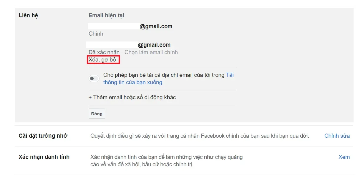 Hướng dẫn bạn cách gỡ Gmail chính trên Facebook đơn giản, nhanh chóng