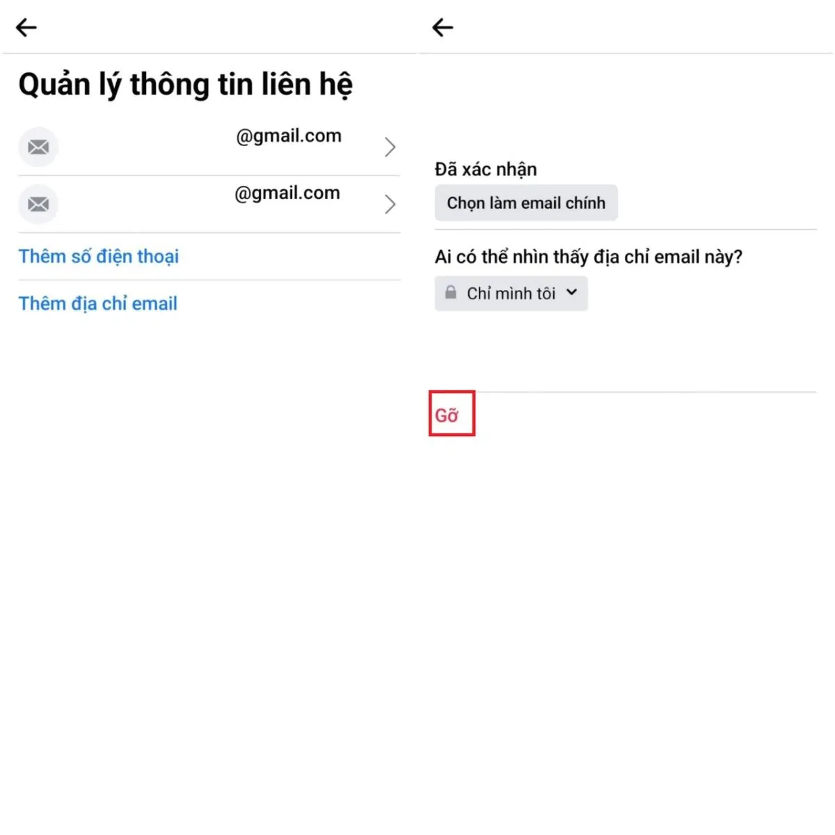 Hướng dẫn bạn cách gỡ Gmail chính trên Facebook đơn giản, nhanh chóng