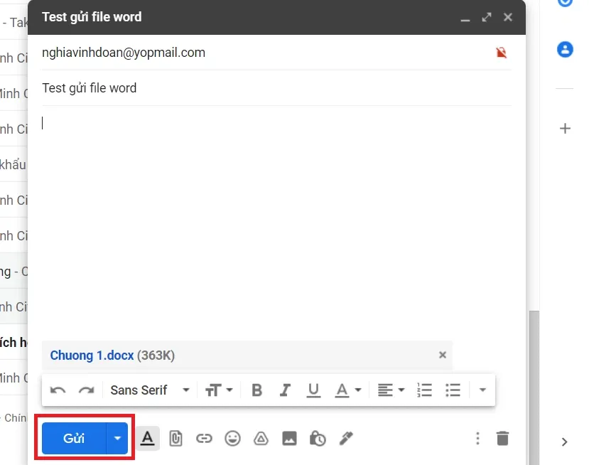 Hướng dẫn bạn cách gửi file word hoặc thư mục qua Gmail cực đơn giản