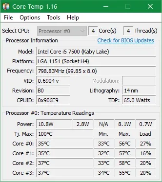 Hướng dẫn bạn cách kiểm tra nhiệt độ CPU trên máy tính một cách nhanh nhất