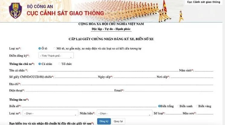 Hướng dẫn bạn cách làm lại giấy tờ xe máy trực tuyến siêu đơn giản và nhanh