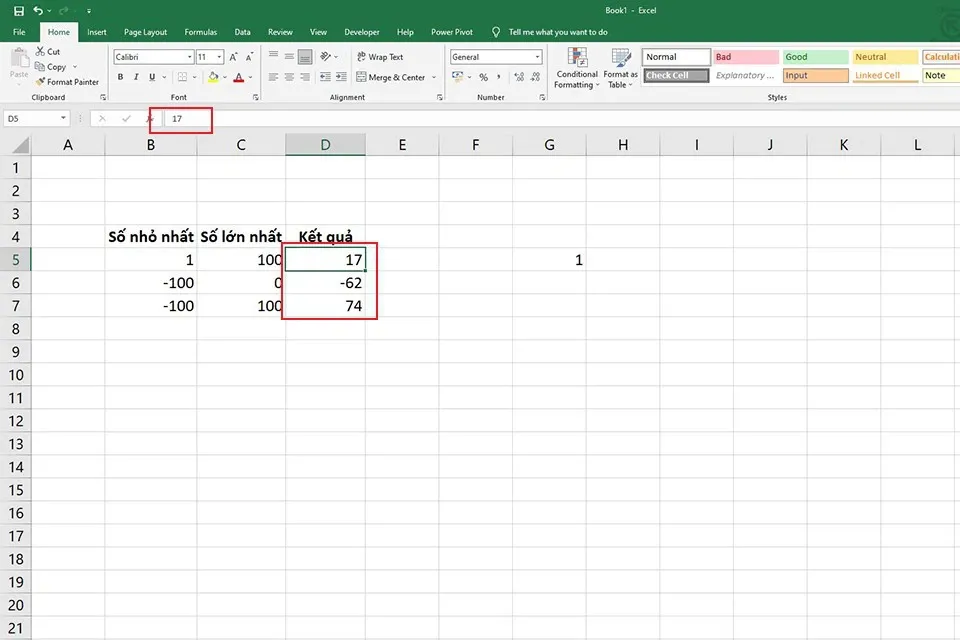 Hướng dẫn bạn cách sử dụng hàm RANDBETWEEN trong Excel chọn số ngẫu nhiên cực dễ dàng