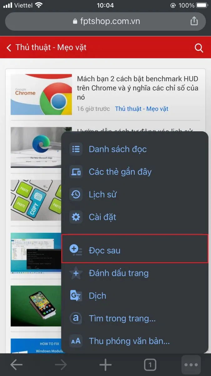 Hướng dẫn bạn cách sử dụng Reading list trên Chrome