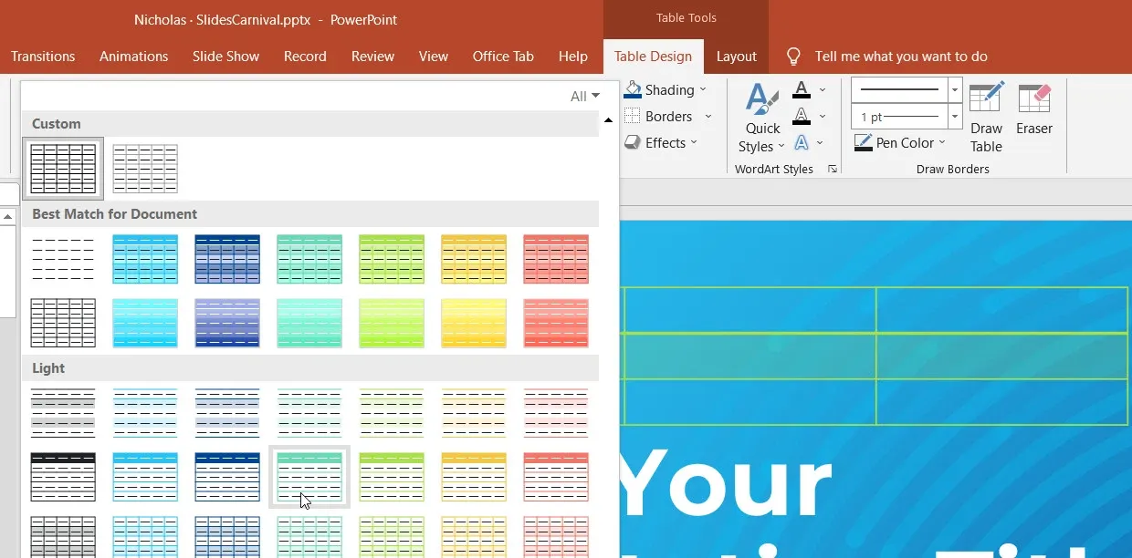 Hướng dẫn bạn cách tạo bảng trong PowerPoint với những thao tác cực dễ