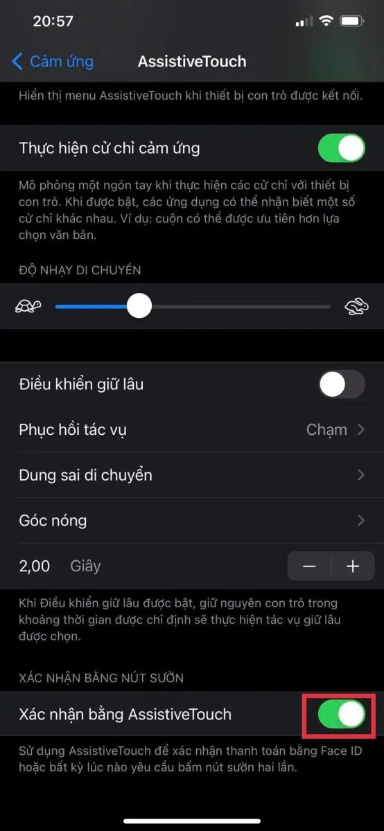 Hướng dẫn bạn cách tắt xác thực bằng AssistiveTouch trên iPhone