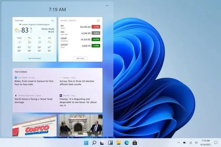 Hướng dẫn bạn cách tùy chỉnh các widget trên Windows 11