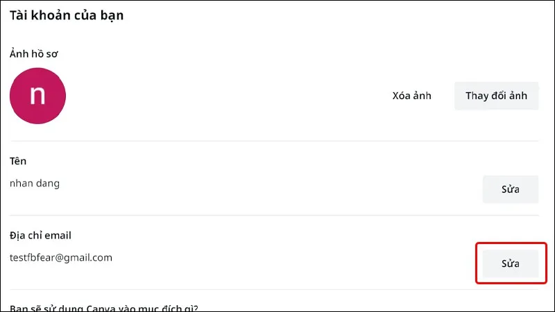 Hướng dẫn bạn thay đổi địa chỉ email trên Canva một cách đơn giản