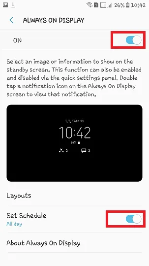 Hướng dẫn bật Always On Display trên Android 7 Nougat