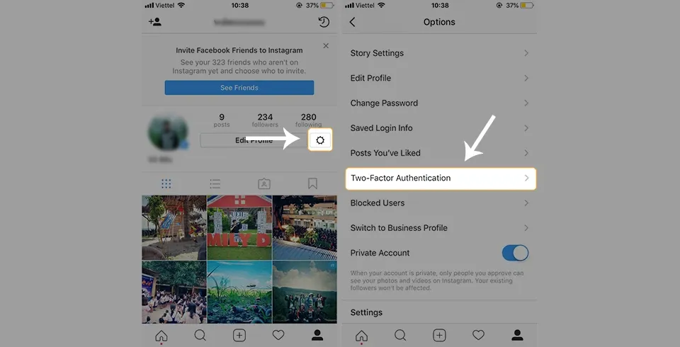[Hướng dẫn] Bật bảo mật xác thực hai yếu tố cho tài khoản Instagram