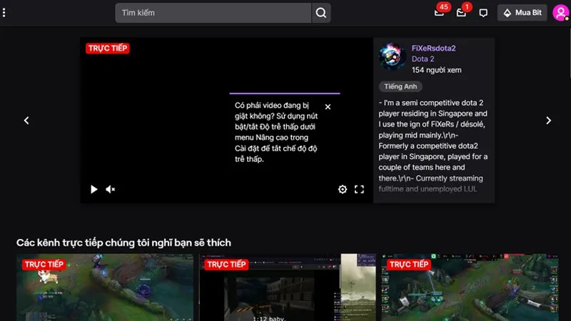 Hướng dẫn bật chế độ tối trên Twitch một cách đơn giản và nhanh chóng