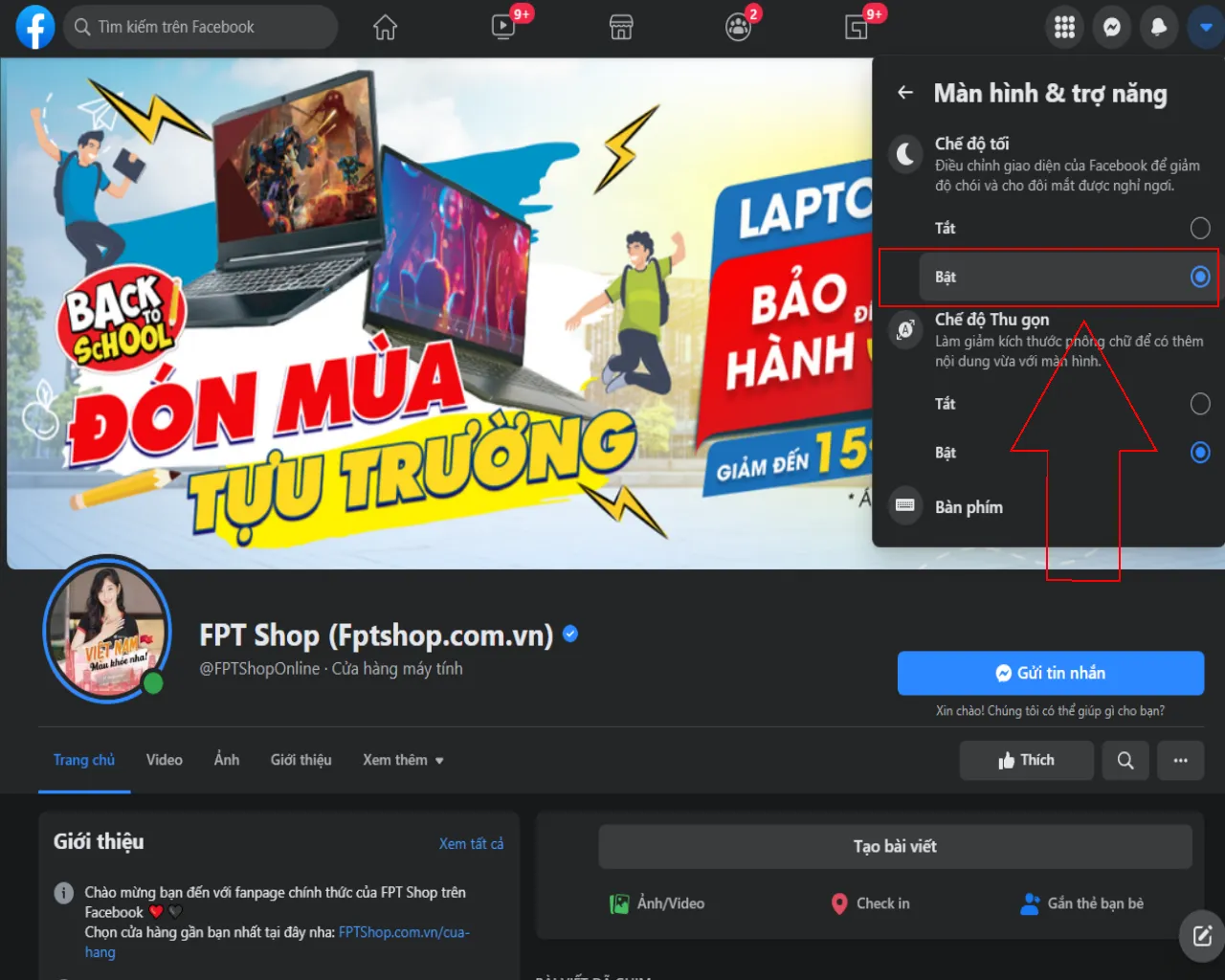 Hướng dẫn bật Dark Mode trên Facebook nhanh chóng