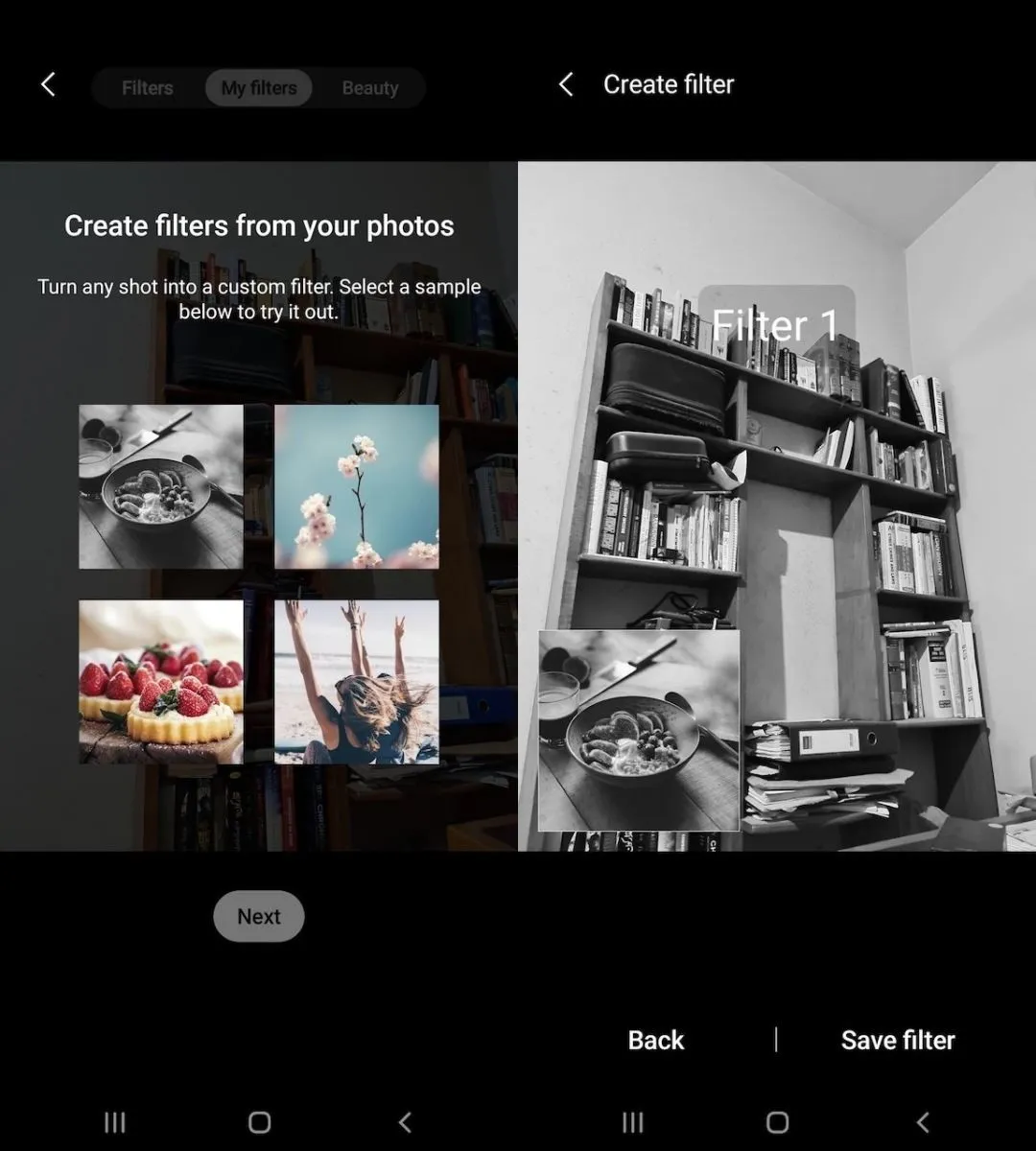 Hướng dẫn bật My Filters trên Samsung Galaxy S20 để tạo bộ lọc tùy chọn