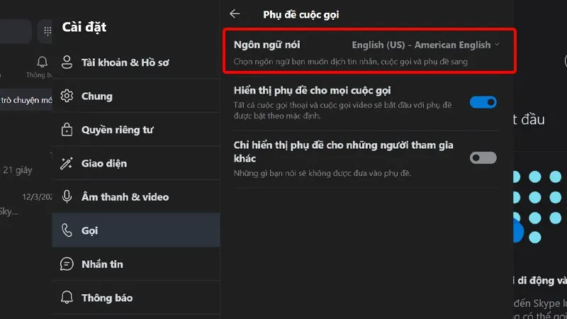 Hướng dẫn bật phụ đề cuộc gọi trên ứng dụng Skype cực dễ