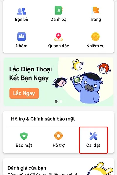 Hướng dẫn bật/tắt âm thanh tin nhắn trên ứng dụng Gapo bằng điện thoại