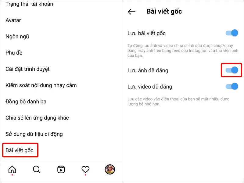 Hướng dẫn bật, tắt lưu ảnh chất lượng gốc trên Instagram đơn giản, nhanh chóng