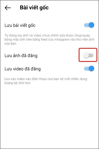 Hướng dẫn bật, tắt lưu ảnh chất lượng gốc trên Instagram đơn giản, nhanh chóng