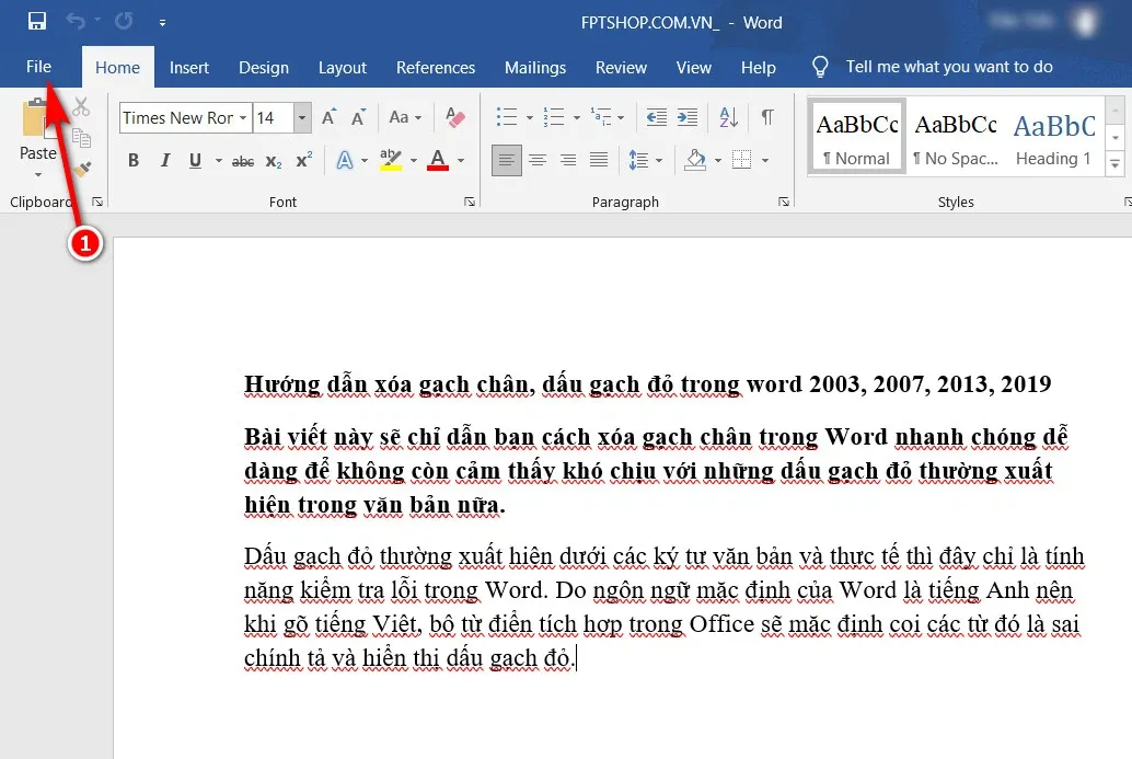 Hướng dẫn bỏ gạch đỏ trong Word các phiên bản từ cũ tới mới