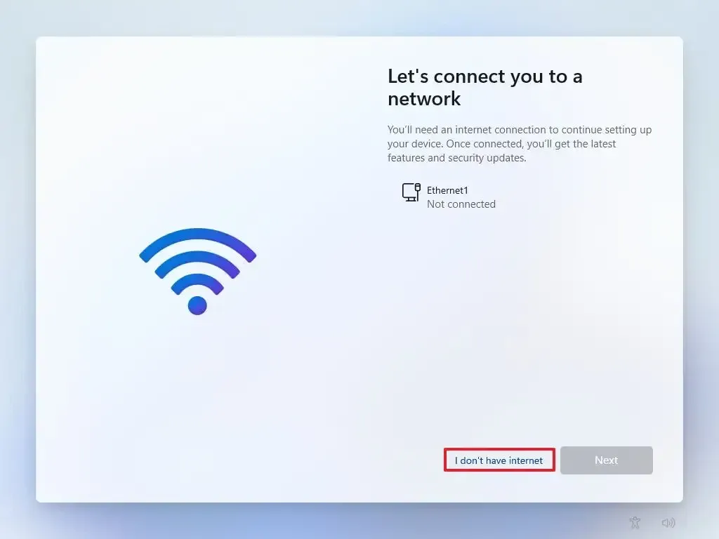 Hướng dẫn bỏ qua kết nối Wi-Fi trên Windows 11 để cài đặt bình thường