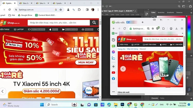 Hướng dẫn các cách chia đôi màn hình máy tính đơn giản trên Windows 10, Windows 11 và MacBook