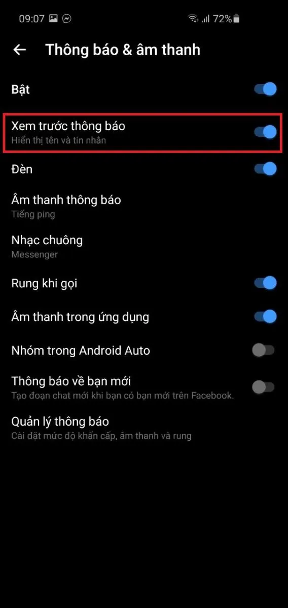 Hướng dẫn cách cài đặt Messenger hiển thị trên màn hình khóa