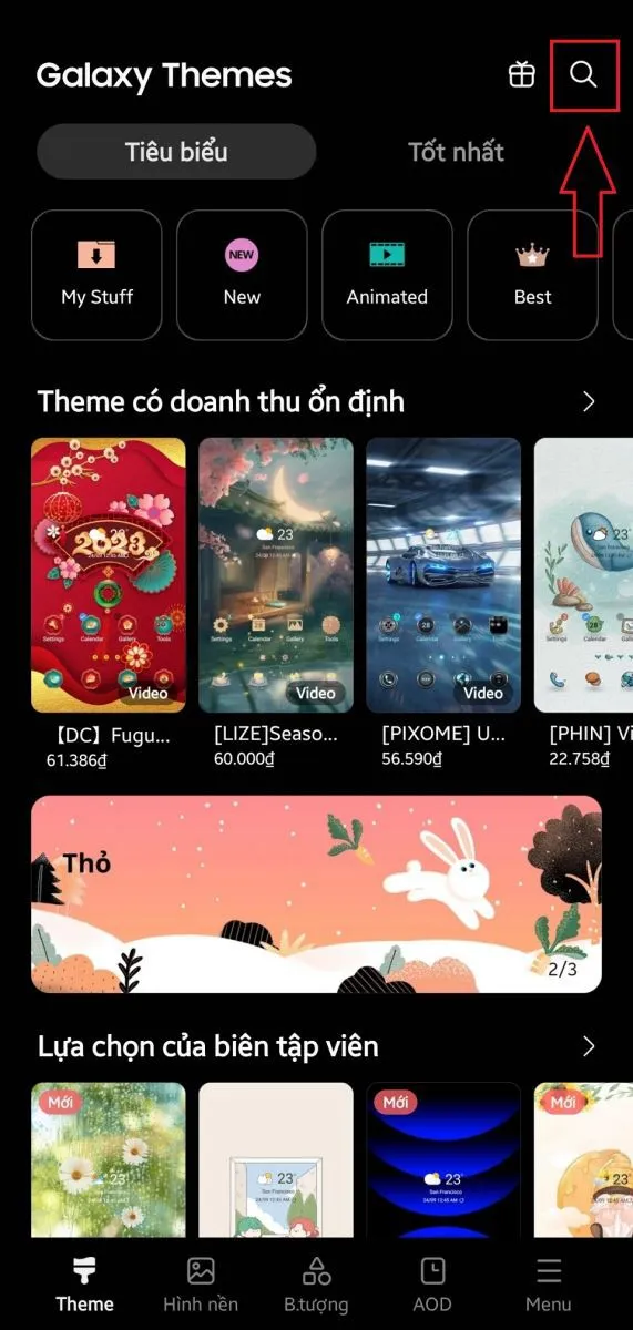 Hướng dẫn cách cài theme, icon tết trên điện thoại cực đơn giản