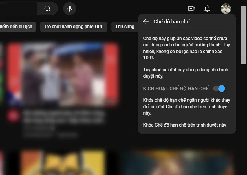 Hướng dẫn cách chặn kênh Youtube không cho trẻ em xem, bảo vệ trước các nội dung độc hại