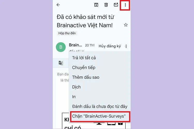 Hướng dẫn cách chặn mail rác trong Gmail trên máy tính và điện thoại, ít ai biết