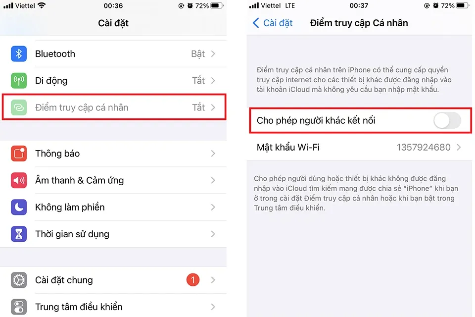 Hướng dẫn cách chia sẻ 4G trên iPhone và điện thoại Android